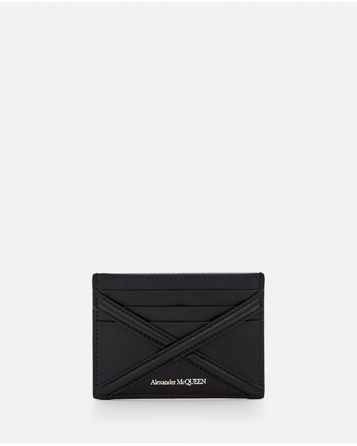 Alexander McQueen Leather Card Holder The Harness TU