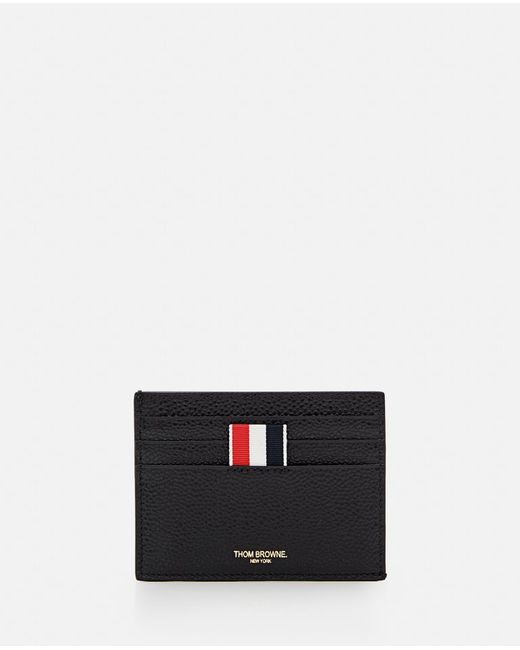 Thom Browne Card Holder With Note Compartment Pebble Grain TU