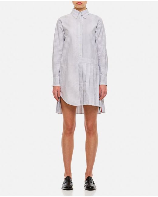 Thom Browne Oxford Stripe Oversized Shirtdress 42