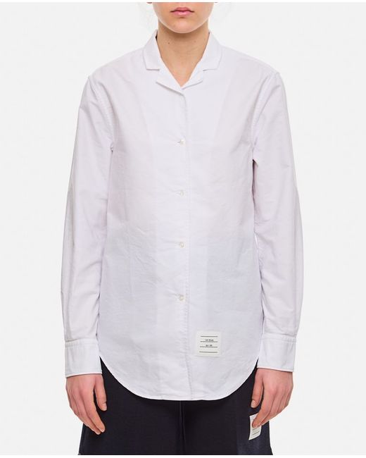 Thom Browne Lapel Collar Cotton Shirt 40