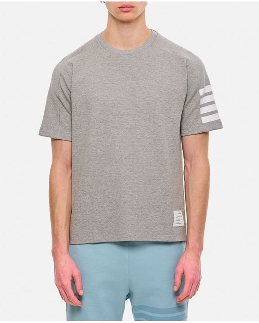 Thom Browne 4 Bar Cotton Stripe T-shirt