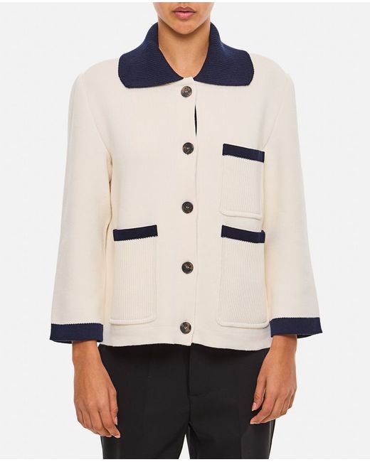 Thom Browne Polo Collar Cotton And Cashmere Jacket 40