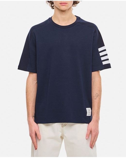Thom Browne 4 Bar Stripe Cotton T-shirt 1
