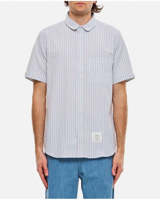 Thom Browne Round Collar Cotton Shirt 4