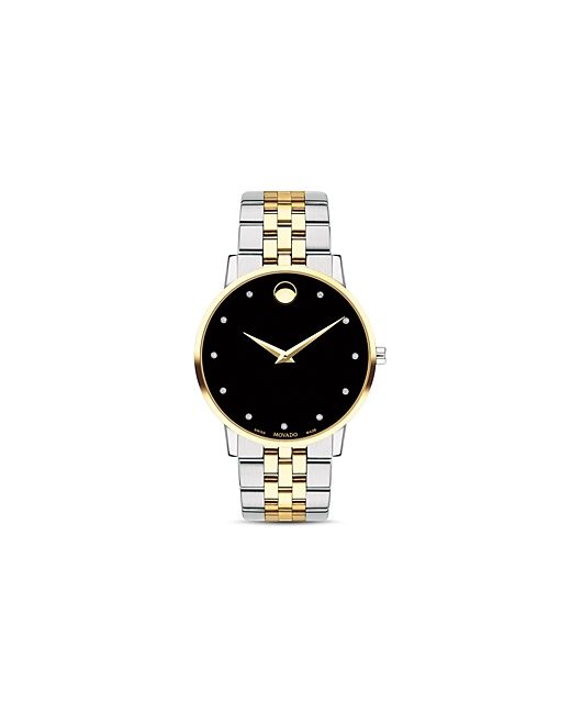 Movado Museum Classic Two-Tone Diamond-Index Watch 40mm