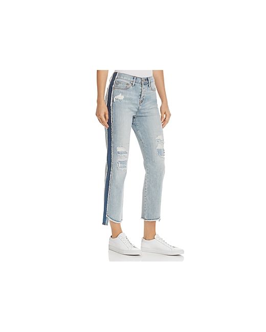 True Religion High Rise Starr Crop Straight Jeans in