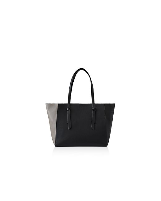 Reiss Kate Color Block Leather Knot Tote