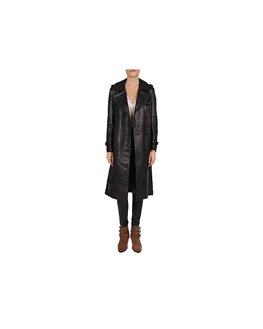 The Kooples Leather Trench Coat