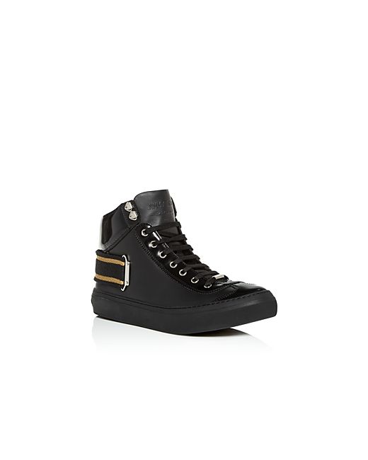 Jimmy Choo Argyle Leather High-Top Sneakers
