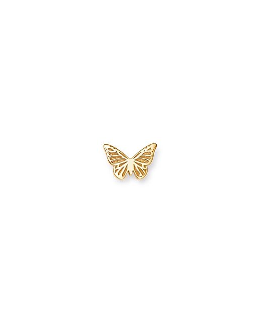 Zoe Chicco 14K Yellow Single Itty Bitty Butterfly Stud Earring