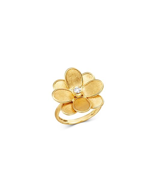 Marco Bicego 18K Yellow Gold Petali Diamond Flower Ring