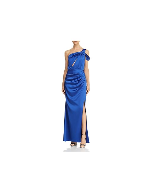 Laundry by Shelli Segal One-Shoulder Satin Gown