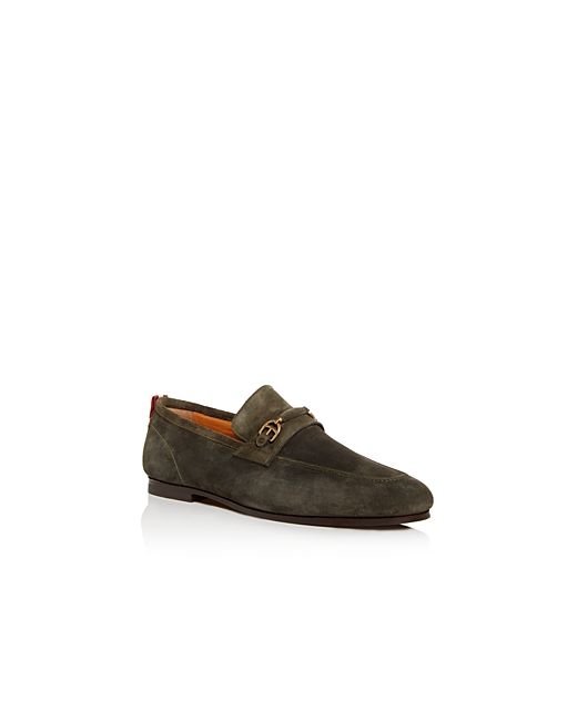 Bally Plintor Suede Apron-Toe Loafers