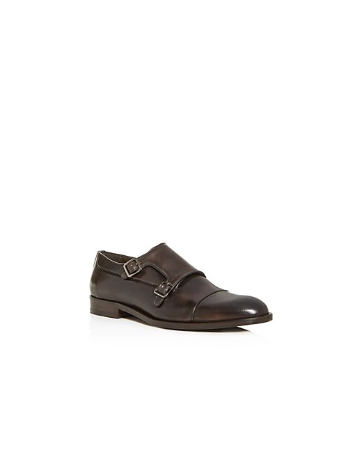 Canali Double Monk-Strap Leather Oxfords