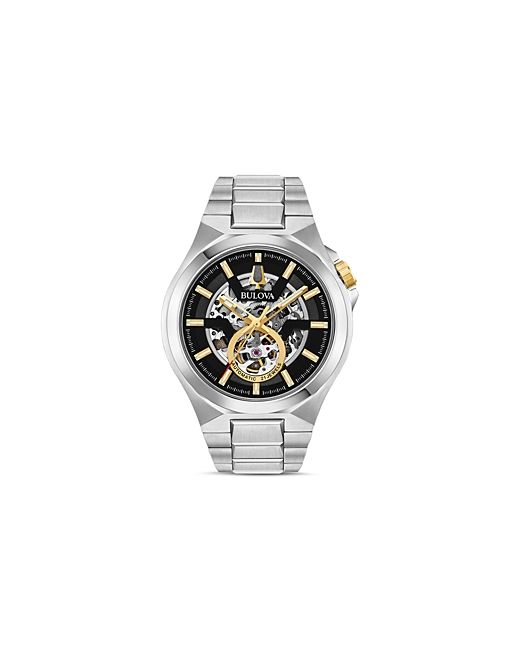 Bulova Maquina Tone Link Bracelet Automatic Watch 46mm