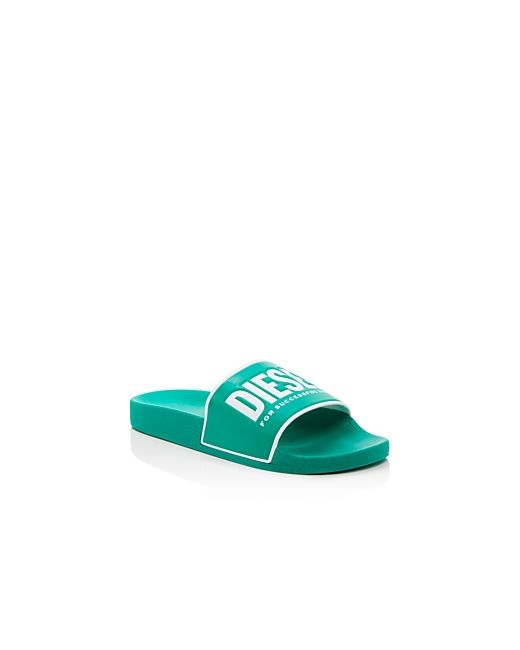 Diesel Sa-Valla Logo Slide Sandals