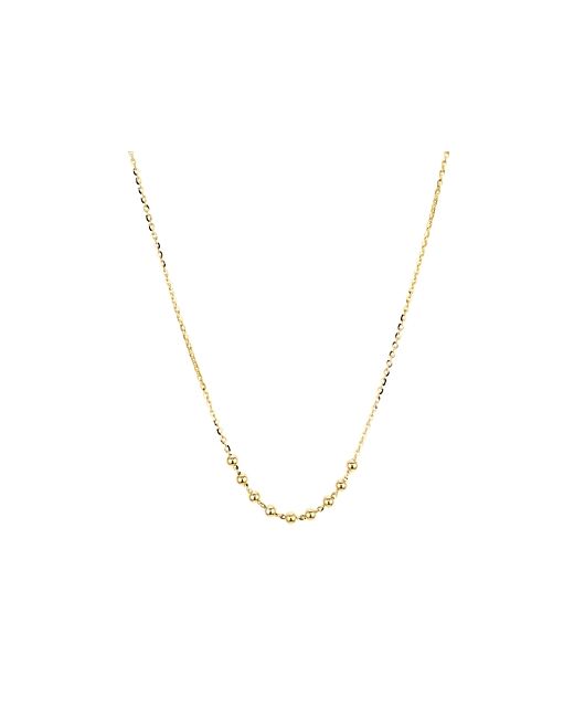 Argento Vivo Beaded Chain Necklace in 14K Plated Sterling Silver 16
