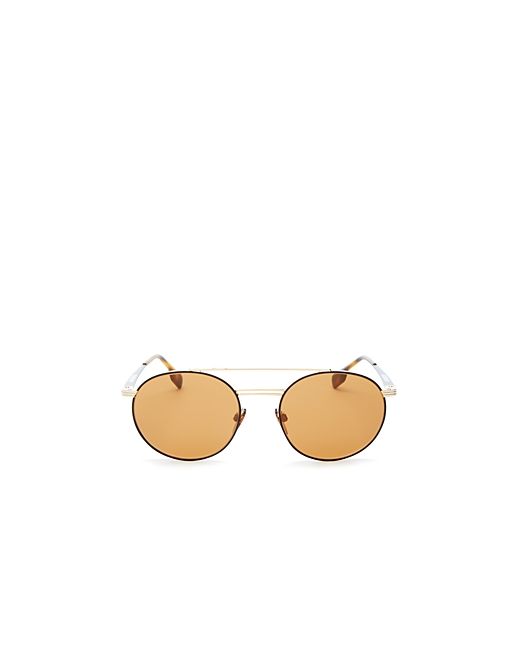 Burberry Brow Bar Round Sunglasses 53mm
