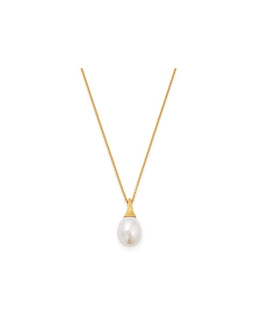 Marco Bicego 18K Yellow Gold Africa Freshwater Pearl Pendant Necklace 16.75