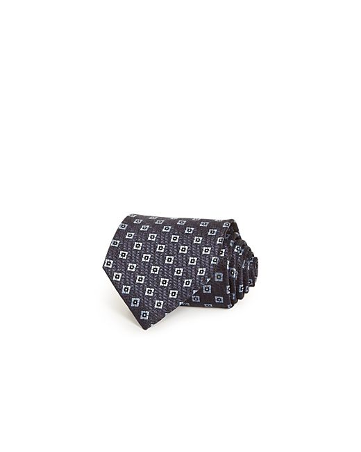 Ermenegildo Zegna Embroidered Square Silk Classic Tie