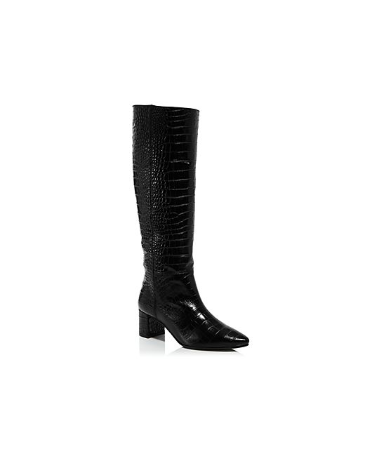 Aquatalia Karen Weatherproof Embossed Leather Tall Boots