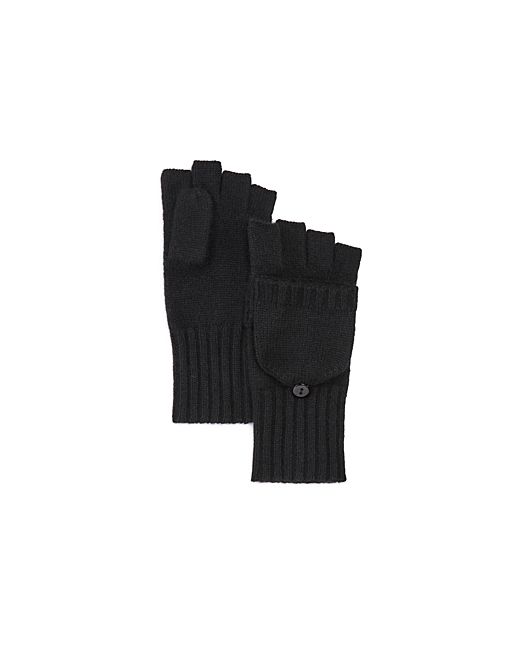 C By Bloomingdale's Ribbed Pop-Top Cashmere Gloves 100 Exclusive