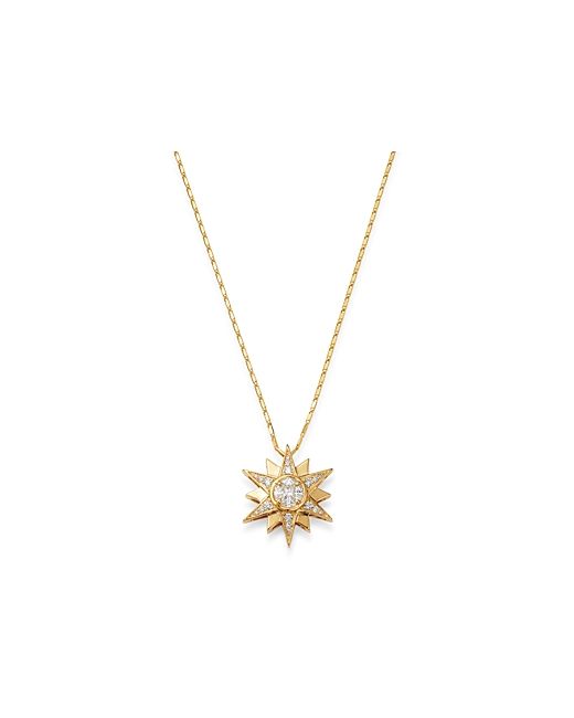 Bloomingdale's Diamond Starburst Pendant Necklace 14K Yellow Gold 0.50 ct.