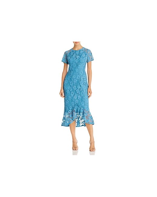 Nanette Nanette Lepore Lace Flounce Midi Dress