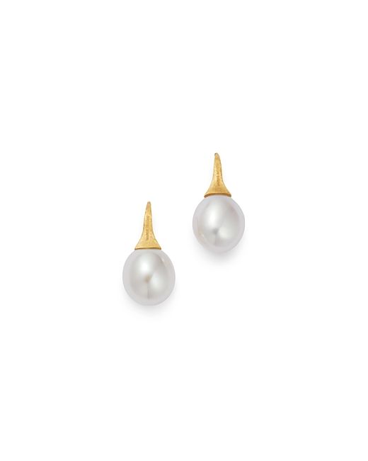 Marco Bicego 18K Yellow Gold Africa Freshwater Pearl Drop Earrings