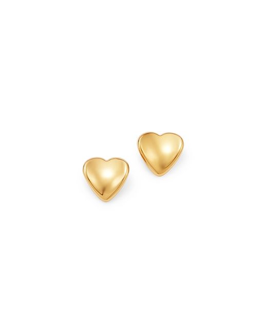Bloomingdale's Heart Stud Earrings in 14K Yellow 100 Exclusive
