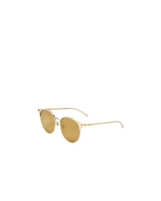 Saint Laurent Mirrored Round Sunglasses 57mm
