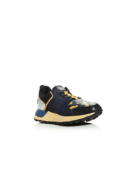 Snkr Project Duane Mixed-Media Low-Top Sneakers