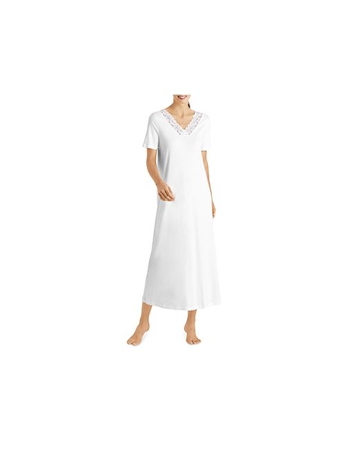 Hanro Moments Short Sleeve Long Gown