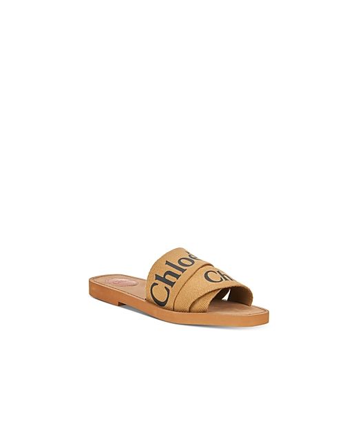 Chloé Woody Logo Slide Sandals