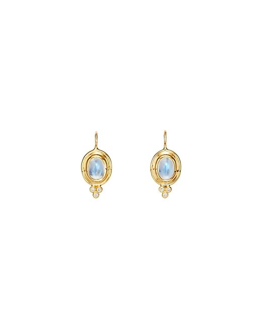 Temple St. Clair 18K Yellow Gold Small Classic Oval Earrings with