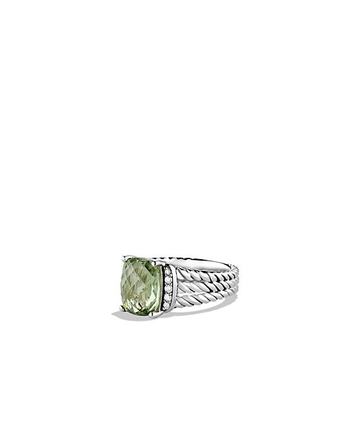 David Yurman Petite Wheaton Ring with and Diamonds
