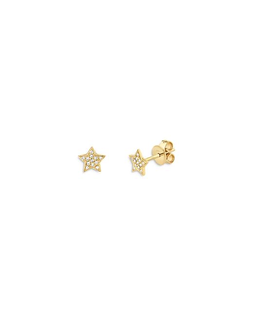 Moon & Meadow 14K Yellow Diamond Star Stud Earrings 100 Exclusive
