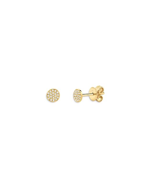 Moon & Meadow 14K Yellow Diamond Circle Stud Earrings 100 Exclusive