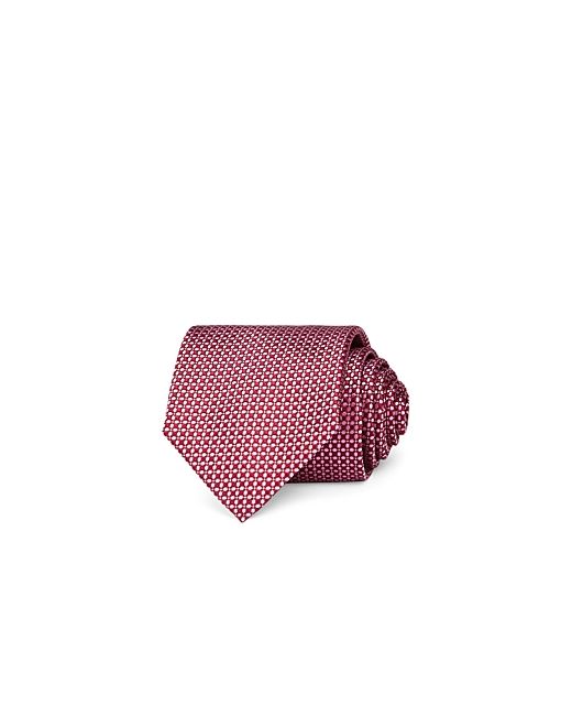 Canali Mini Dot Grid Silk Classic Tie