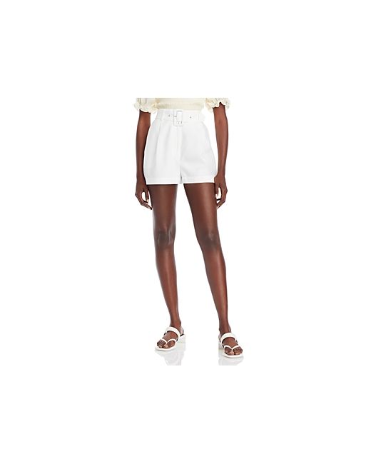 Wayf Titus Pinstriped Belted Shorts