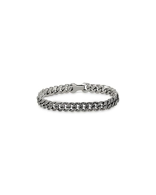 David Yurman Micro Curb Chain Bracelet with Diamonds