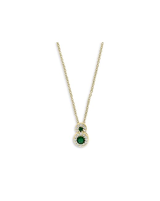 Bloomingdale's Emerald Diamond Pendant Necklace in 14K 18 100 Exclusive