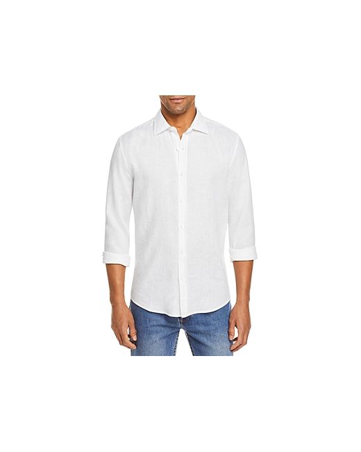 The Men's Store At Bloomingdale's Linen Regular Fit Button-Down Shirt 100 Exclusive