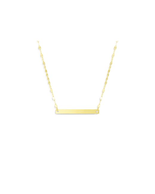 Milanesi And Co 14K Yellow Bar Necklace 18