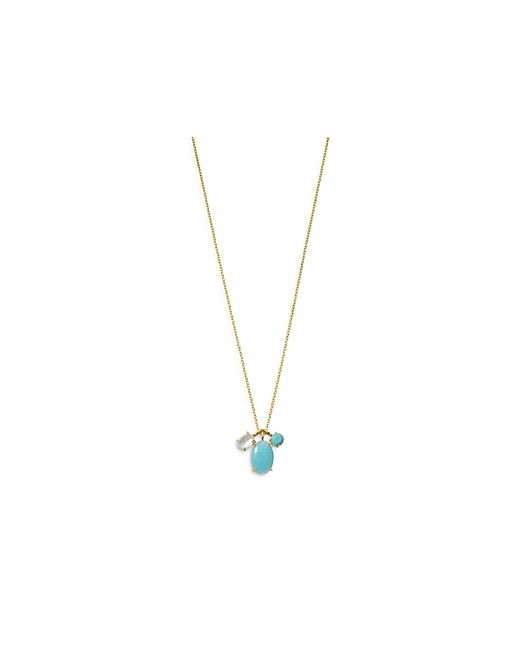 Ippolita 18K Yellow Gold Rock Candy Luce 3-Stone Pendant Necklace in Cascata 16-18