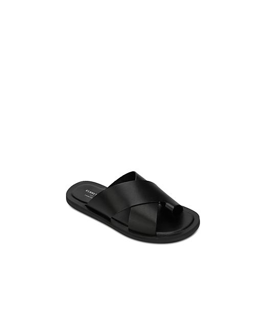 Kenneth Cole Ideal Leather Toe-Ring Slide Sandals