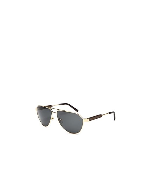 Versace Brow Bar Aviator Sunglasses 62mm