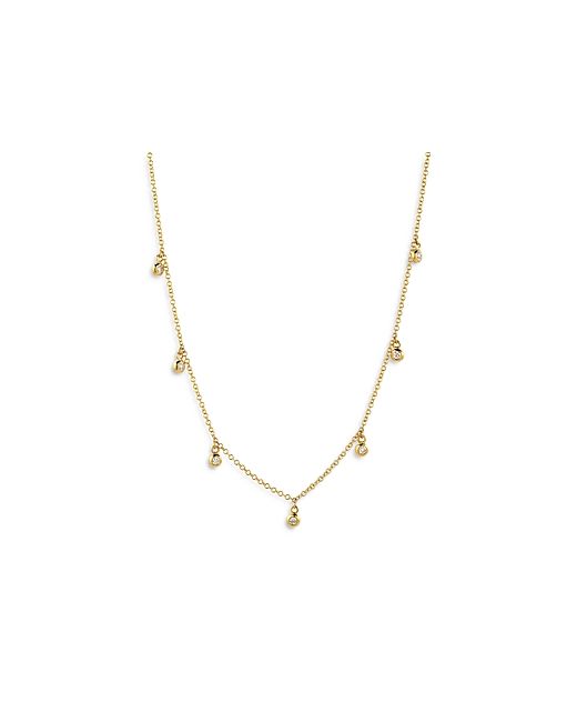 Zoe Lev 14K Yellow Gold Diamond Charm Necklace 18