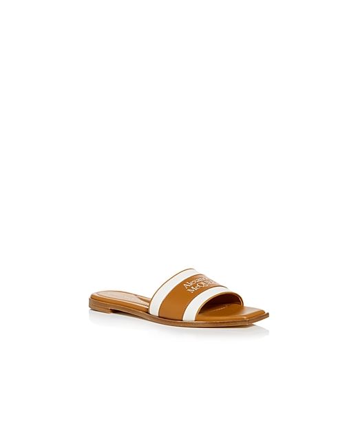 Alexander McQueen Logo Slide Sandals
