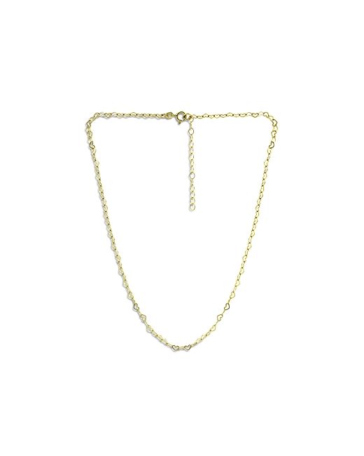 Aqua Heart Link Chain Necklace 16 100 Exclusive